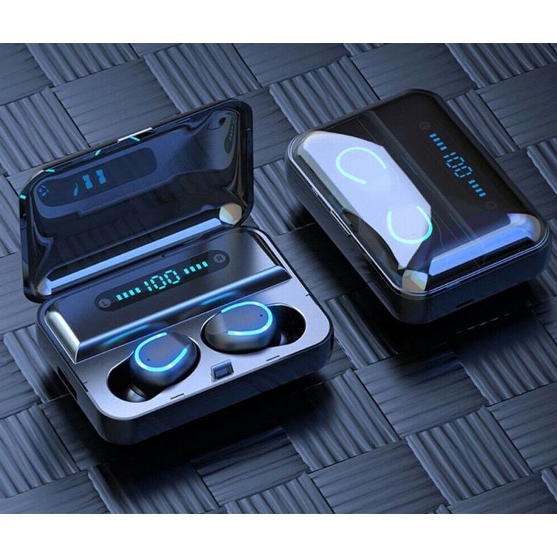 TV, Audio-Video si Foto - Portabile audio - Casti audio - Casti In Ear TWS F9 Bluetooth 5.0 Wireless IPX7 4000mAh HiFi - Infinity.ro