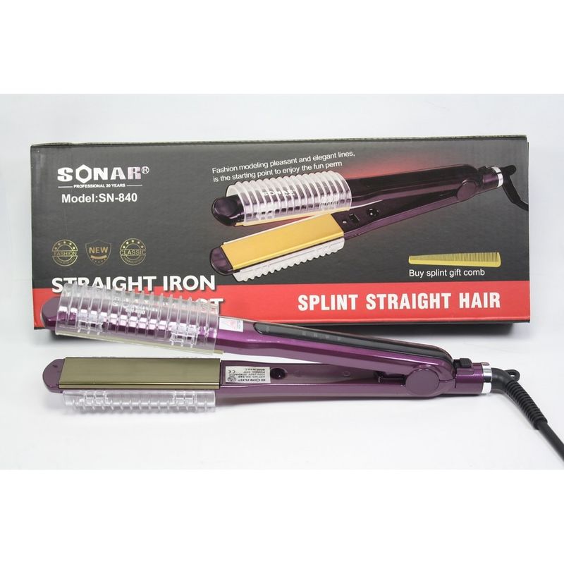 Ingrijire personala si Cosmetice - Aparate & accesorii ingrijire personala - Hair styling - Placi de indreptat parul - Placa de Intins Parul Sonar SN840, 220 grade, Temperatura variabila - Infinity.ro