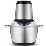 Electronice si Electrocasnice - Electrocasnice bucatarie - Mixere, tocatoare & roboti de bucatarie - Blendere si mini tocatoare - Tocator Electric Multifunctional Q JR842 650W cu 2 Viteze din Inox pentru Carne Fructe si Legume Capacitate 3L - Infinity.ro