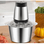 Electronice si Electrocasnice - Electrocasnice bucatarie - Mixere, tocatoare & roboti de bucatarie - Blendere si mini tocatoare - Tocator Electric Multifunctional Q JR842 650W cu 2 Viteze din Inox pentru Carne Fructe si Legume Capacitate 3L - Infinity.ro