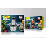 Electronice si Electrocasnice - Electrocasnice bucatarie - Mixere, tocatoare & roboti de bucatarie - Blendere si mini tocatoare - Tocator Electric Multifunctional Q JR842 650W cu 2 Viteze din Inox pentru Carne Fructe si Legume Capacitate 3L - Infinity.ro