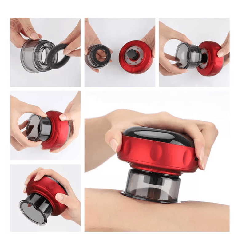 Ingrijire personala si Cosmetice - Sanatate si wellness - Articole wellness - Aparate si dispozitive de masaj - Aparat vacuum electric Terapie prin ventuze masaj si incalzire 2 niveluri de presiune - Infinity.ro