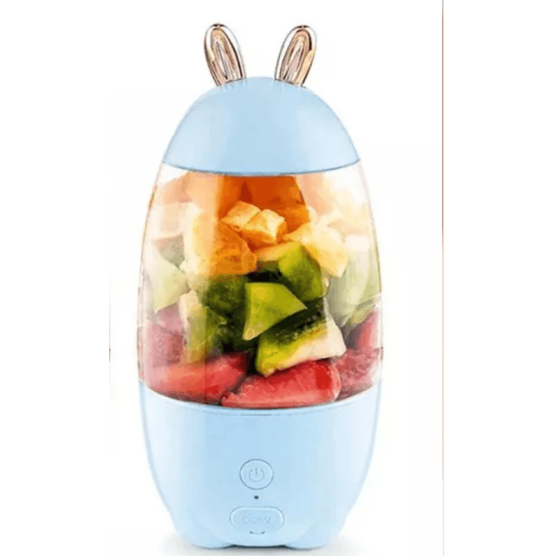 Electronice si Electrocasnice - Electrocasnice bucatarie - Mixere, tocatoare & roboti de bucatarie - Blendere si mini tocatoare - Blender electric cu acumulator portabil 330 ml USB 5V Q JU21 - Infinity.ro