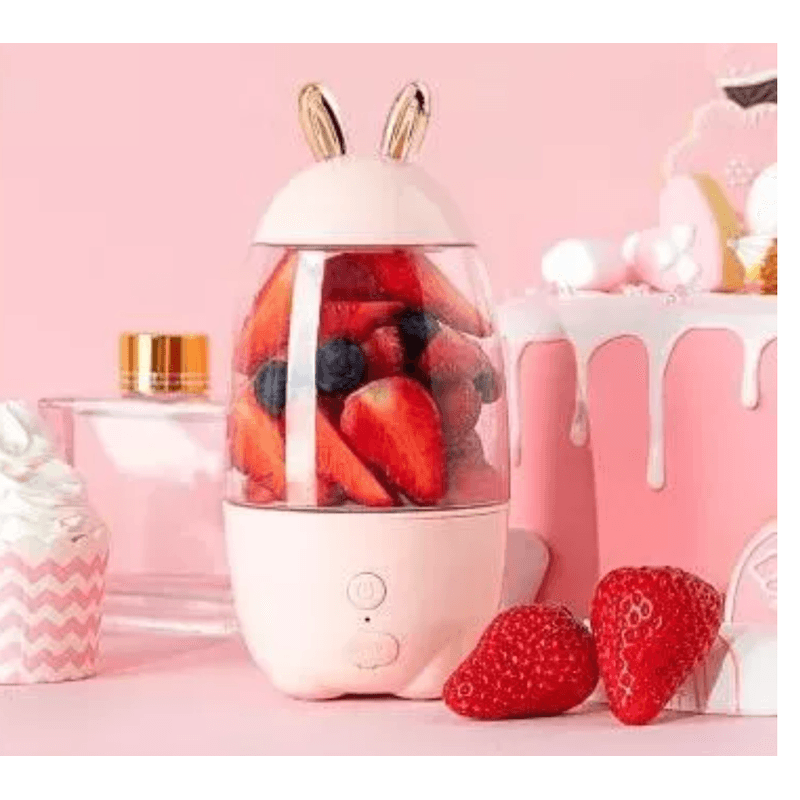 Electronice si Electrocasnice - Electrocasnice bucatarie - Mixere, tocatoare & roboti de bucatarie - Blendere si mini tocatoare - Blender electric cu acumulator portabil 330 ml USB 5V Q JU21 - Infinity.ro