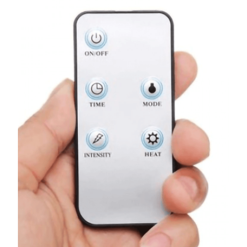 Ingrijire personala si Cosmetice - Sanatate si wellness - Articole wellness - Aparate si dispozitive de masaj - Aparat de masaj pentru picioare Shiatsu 3 trepte intensitate telecomanda 40 W alb/albastru - Infinity.ro