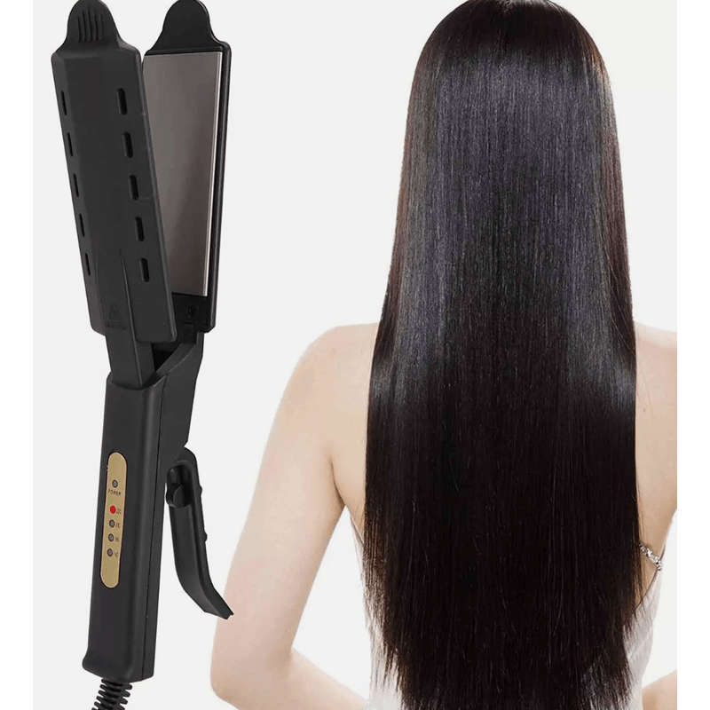 Ingrijire personala si Cosmetice - Aparate & accesorii ingrijire personala - Hair styling - Placi de indreptat parul - Placa de indreptat parul invelies ceramic 140 200grade Neagra AO 50021 - Infinity.ro