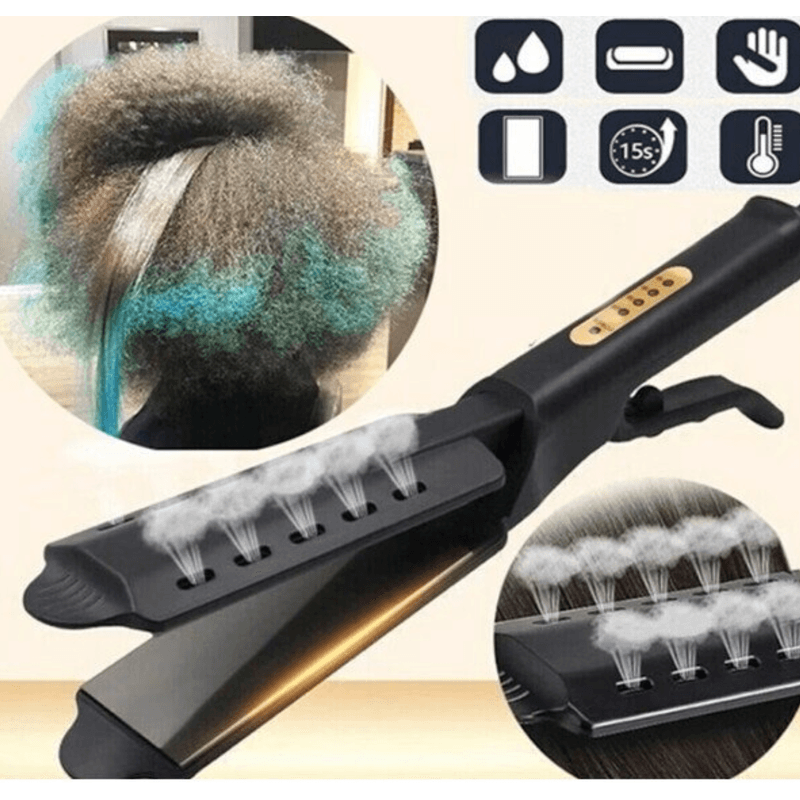 Ingrijire personala si Cosmetice - Aparate & accesorii ingrijire personala - Hair styling - Placi de indreptat parul - Placa de indreptat parul invelies ceramic 140 200grade Neagra AO 50021 - Infinity.ro