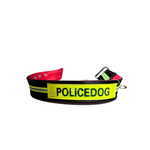 Petshop - Accesorii petshop - Zgarzi, lese si hamuri - Zgarzi - Zgarda (curea) pentru caini 80 cm fluorescenta POLICE DOG - Infinity.ro