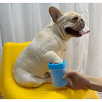 Petshop - Ingrijire si Igiena - Aparate de ingrijire - Alte aparate ingrijire animale - Pahar cu perii  MIC ALBASTRU pentru Curatarea si Dezinfectarea Labutelor Animalelor - Infinity.ro