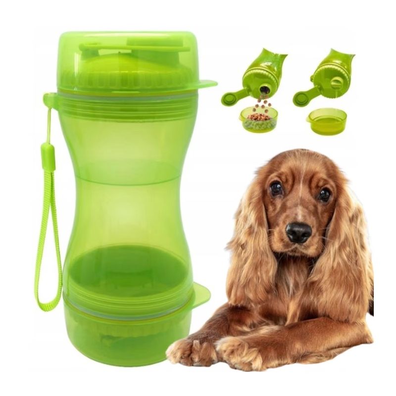 Petshop - Ingrijire si Igiena - Aparate de ingrijire - Alte aparate ingrijire animale - Sticla cu 3 in 1 pentru animale, Mancare si Apa, Plastic - Infinity.ro