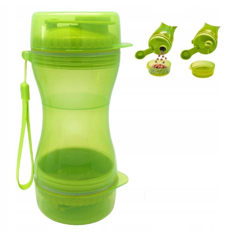 Petshop - Ingrijire si Igiena - Aparate de ingrijire - Alte aparate ingrijire animale - Sticla cu 3 in 1 pentru animale, Mancare si Apa, Plastic - Infinity.ro