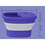 Ingrijire personala si Cosmetice - Sanatate si wellness - Articole wellness - Aparate si dispozitive de masaj - Cada pliabila cu masaj rotativ pentru picioare Mov - Infinity.ro