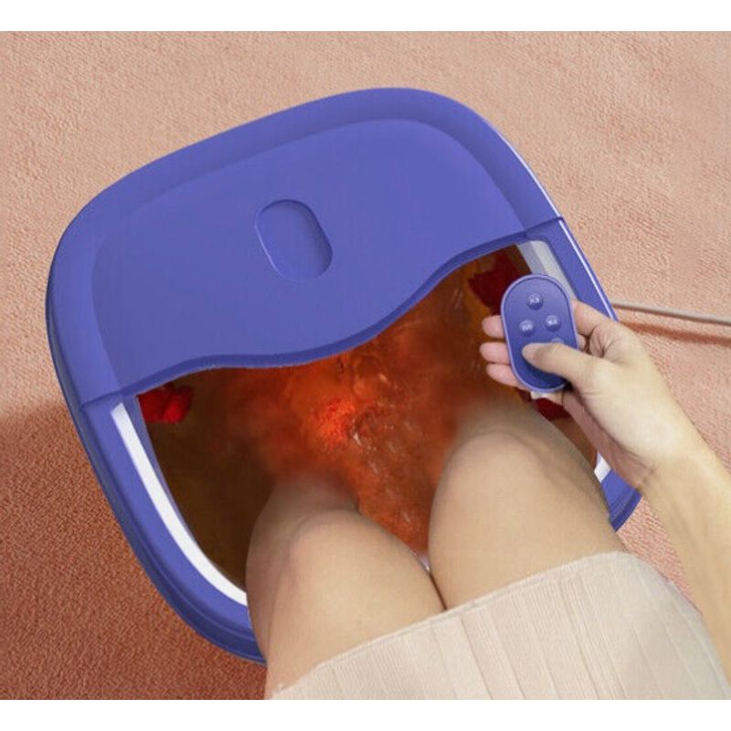 Ingrijire personala si Cosmetice - Sanatate si wellness - Articole wellness - Aparate si dispozitive de masaj - Cada pliabila cu masaj rotativ pentru picioare Mov - Infinity.ro