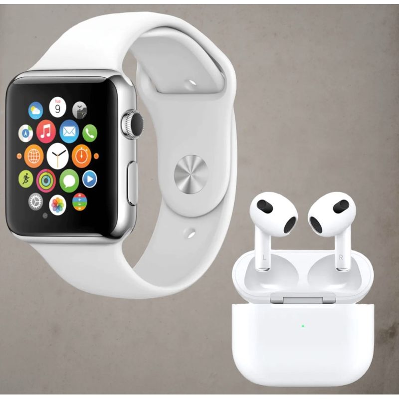 Laptop, Telefoane si Tablete - Wearables si gadgeturi - Wearables - Smartwatch-uri - Set Ceas Smartwatch Inteligent si casti wireless BARBATI - Infinity.ro