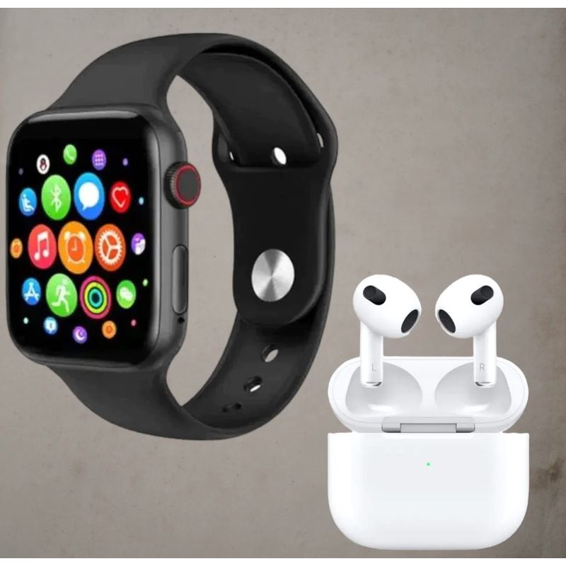 Laptop, Telefoane si Tablete - Wearables si gadgeturi - Wearables - Smartwatch-uri - Set Ceas Smartwatch Inteligent si casti wireless BARBATI - Infinity.ro