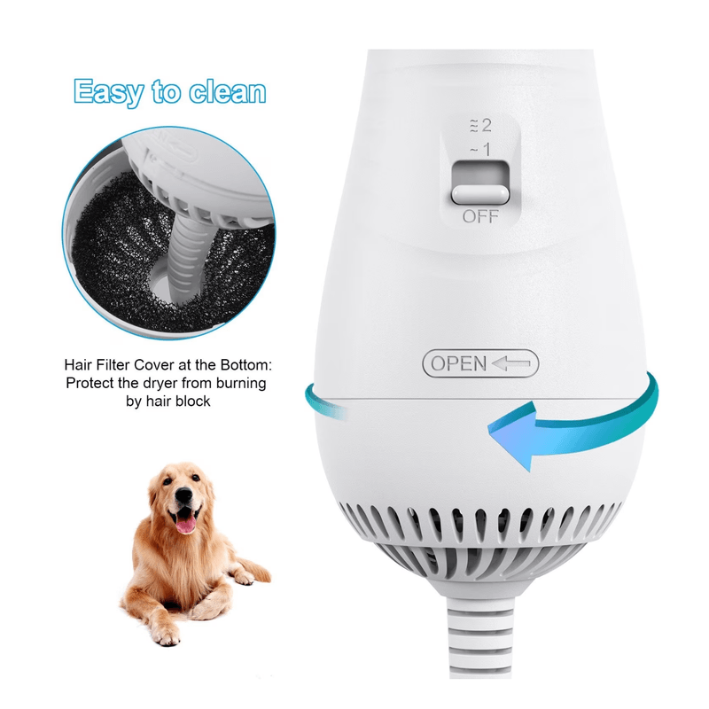 Petshop - Ingrijire si Igiena - Aparate de ingrijire - Alte aparate ingrijire animale - Perie 2 in 1 functie de uscator de par pentru animalele de companie - Infinity.ro