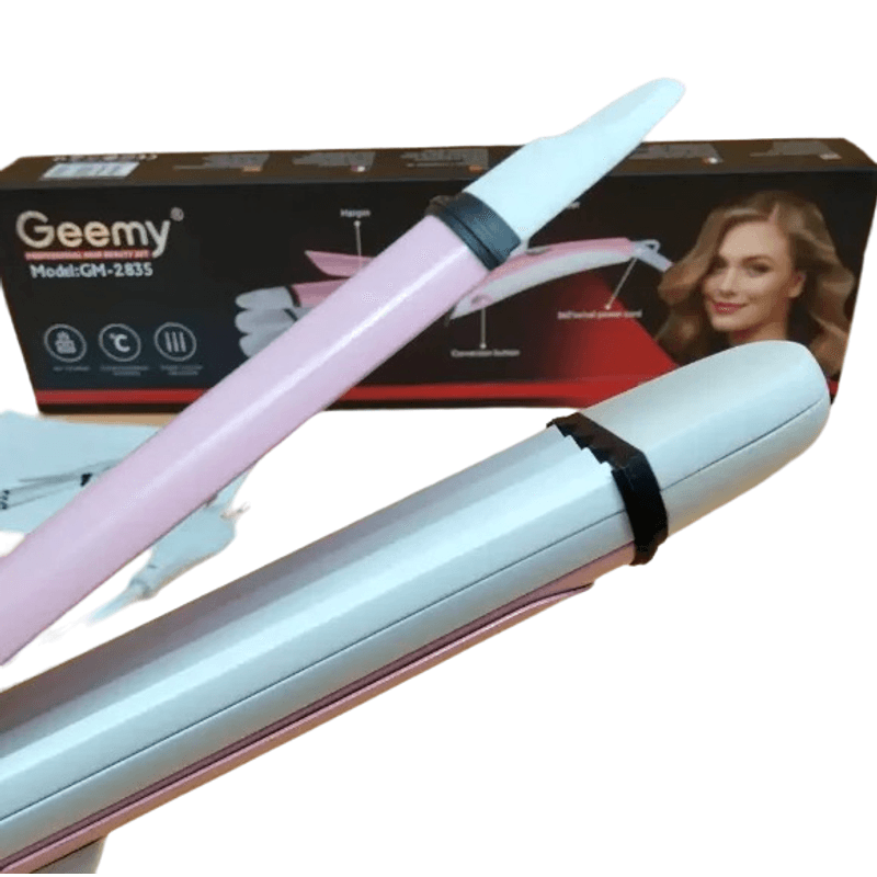 Ingrijire personala si Cosmetice - Aparate & accesorii ingrijire personala - Hair styling - Placi de indreptat parul - Placa de Indreptat Parul Geemy 4 in 1 Creponat si Ondulat GM-2835 - Infinity.ro