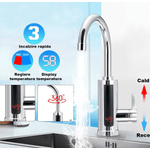 Casa si Gradina - Sanitare - Instalatii hidro - Robineti - Robinet electric cu incalzire instant display temperatura putere 3000W temperatura maxima 60 grade Plastic - Infinity.ro