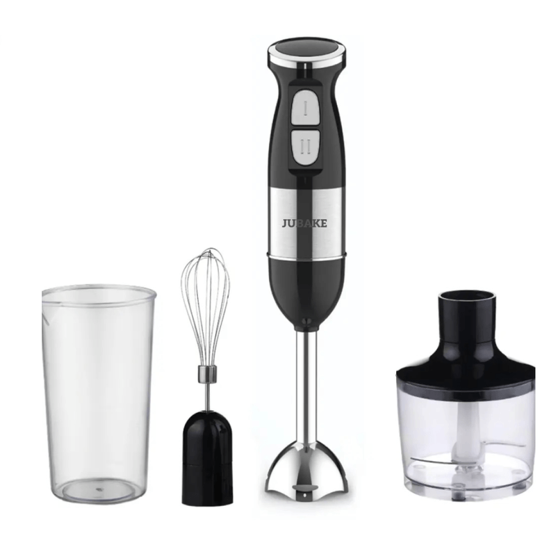 Electronice si Electrocasnice - Electrocasnice bucatarie - Mixere, tocatoare & roboti de bucatarie - Blendere si mini tocatoare - Blender de mana multifunctional cu doua trepte de viteza si doua lame din otel inoxidabil functie de mixare tocator 500W - Infinity.ro