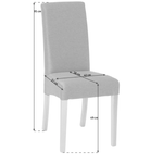 Casa si Gradina - Textile si covoare - Huse pentru mobilier - Set 6 huse pentru scaun model KHAKI simplu CC-96 - Infinity.ro