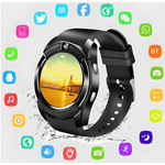 Laptop, Telefoane si Tablete - Wearables si gadgeturi - Wearables - Smartwatch-uri - Ceas Smartwatch V8 cu functie apelare SMS camera Bluetooth Android Negru - Infinity.ro