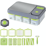 Electronice si Electrocasnice - Electrocasnice bucatarie - Mixere, tocatoare & roboti de bucatarie - Blendere si mini tocatoare - Set 6 in 1 pentru bucatarie Tocator si feliator multifunctional - Infinity.ro