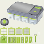 Electronice si Electrocasnice - Electrocasnice bucatarie - Mixere, tocatoare & roboti de bucatarie - Blendere si mini tocatoare - Set 6 in 1 pentru bucatarie Tocator si feliator multifunctional - Infinity.ro