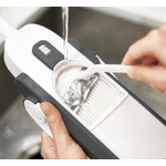 Electronice si Electrocasnice - Electrocasnice bucatarie - Mixere, tocatoare & roboti de bucatarie - Blendere si mini tocatoare - Feliator Tocator vertical pentru legume si fructe ALB-GRI - Infinity.ro