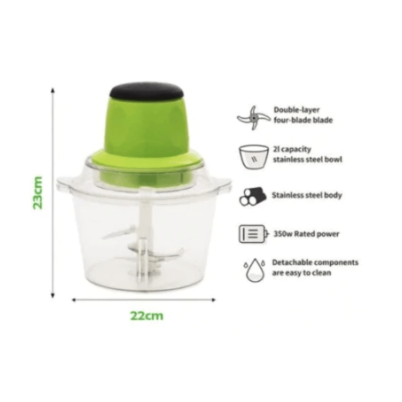 Electronice si Electrocasnice - Electrocasnice bucatarie - Mixere, tocatoare & roboti de bucatarie - Blendere si mini tocatoare - Tocator Electric Universal Find Back Capacitate 1L Motor 90W - Infinity.ro