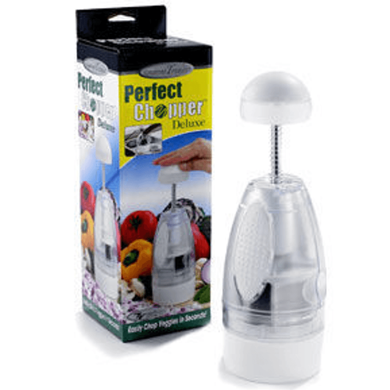 Electronice si Electrocasnice - Electrocasnice bucatarie - Mixere, tocatoare & roboti de bucatarie - Blendere si mini tocatoare - Tocator manual Perfect Chopper Deluxe pentru maruntit legume si fructe - Infinity.ro
