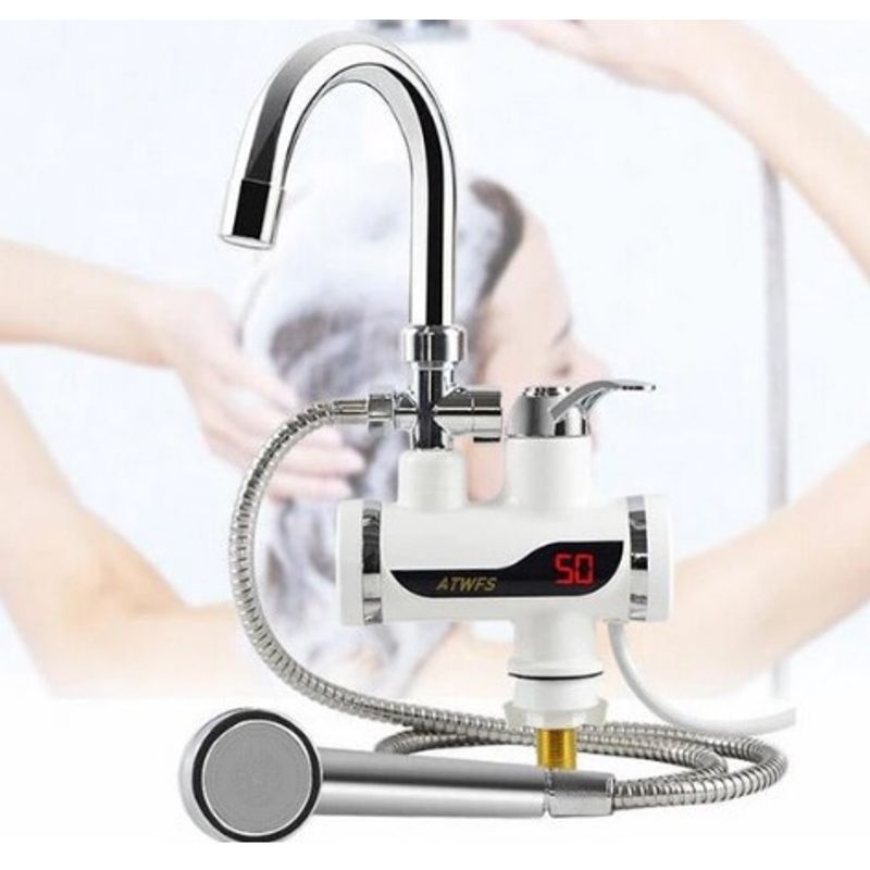 Casa si Gradina - Sanitare - Instalatii hidro - Robineti - Robinet Electric Cap DUS prindere pe Chiuveta AM - Infinity.ro