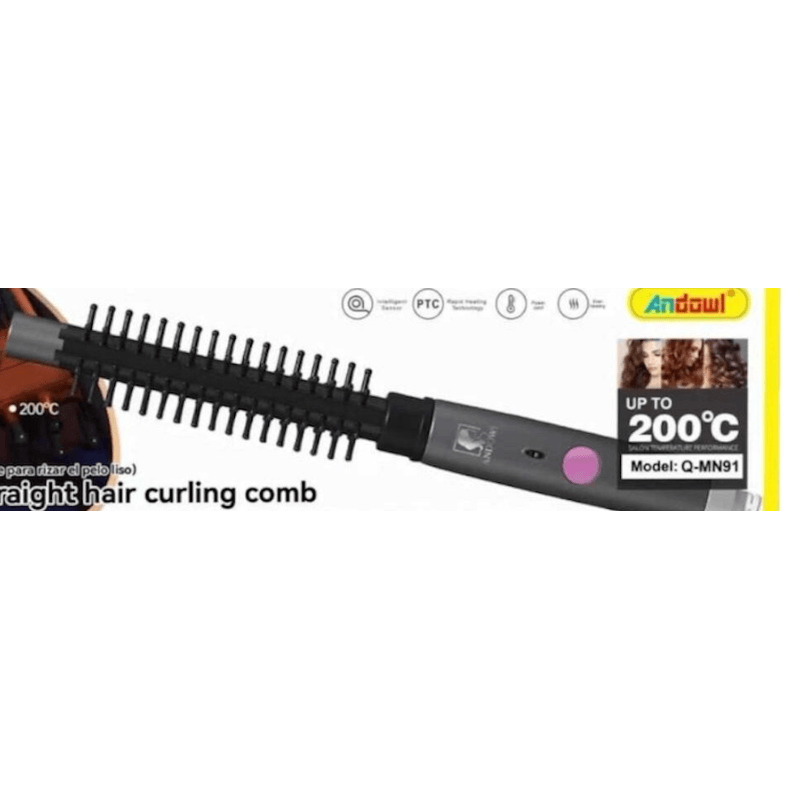 Ingrijire personala si Cosmetice - Aparate & accesorii ingrijire personala - Hair styling - Perii de par electrice - Perie Electrica de indreptat parul si ondulat pentru volum 2 in 1 Q MN91 - Infinity.ro