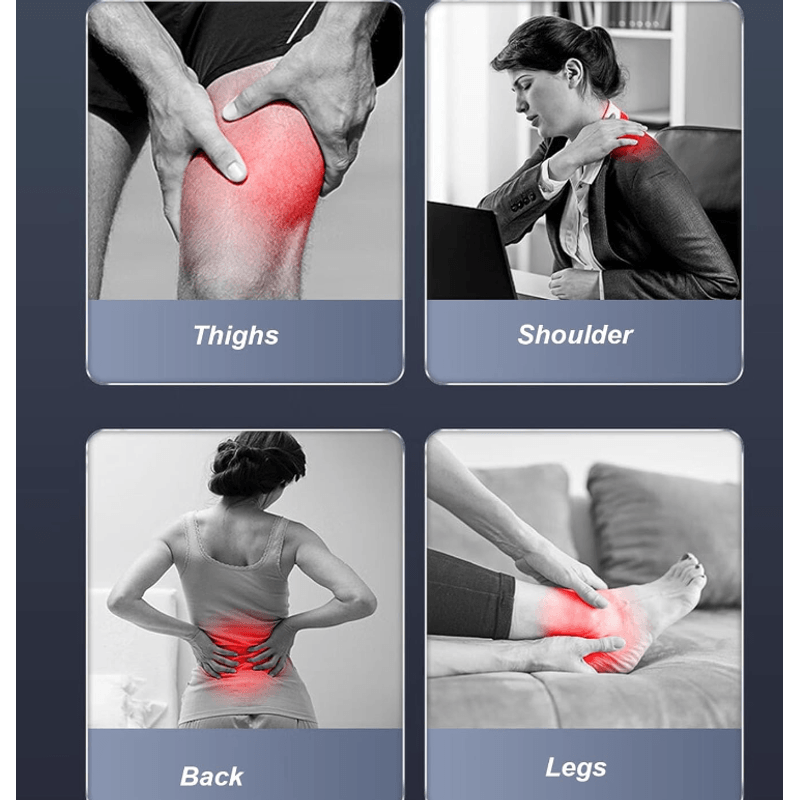 Ingrijire personala si Cosmetice - Sanatate si wellness - Articole wellness - Aparate si dispozitive de masaj - Aparat de masaj S2 cu 4 capete puternice afisaj LCD si manere ergonomice - Infinity.ro