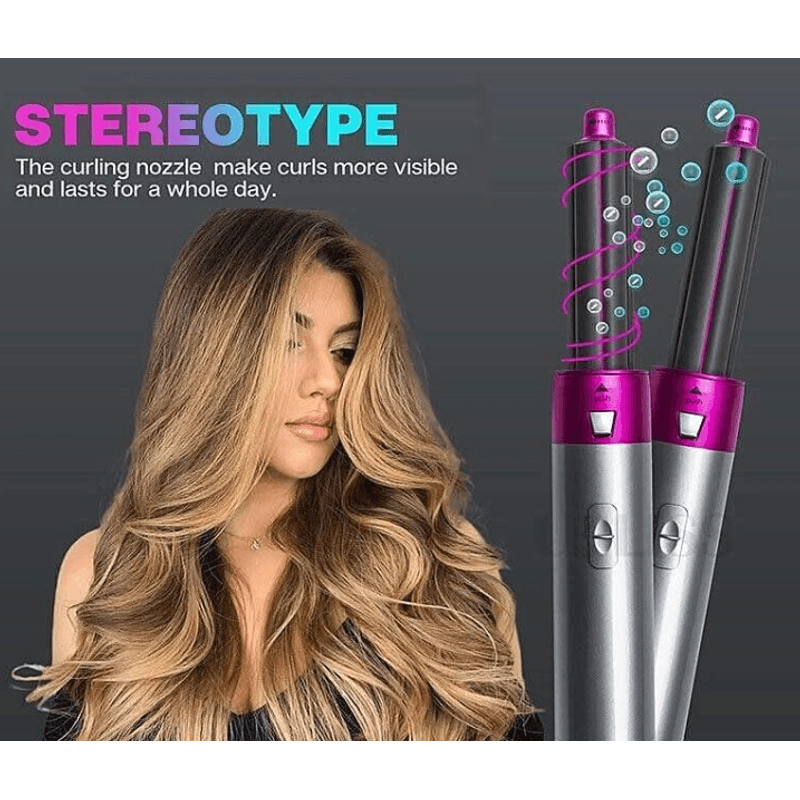 Ingrijire personala si Cosmetice - Aparate & accesorii ingrijire personala - Hair styling - Perii de par electrice - Perie de indreptat parul 5 in 1 Andowl Q M511 cu uscator - Infinity.ro