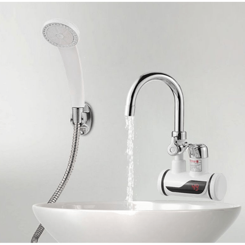 Casa si Gradina - Sanitare - Instalatii hidro - Robineti - Robinet Electric Cap DUS prindere pe Perete W - Infinity.ro