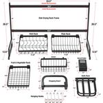 Casa si Gradina - Bucatarie si vesela - Organizare si depozitare bucatarie - Suporturi tacamuri si vase - Organizator pentru uscat vasele 85 CM - Infinity.ro