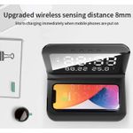 Laptop, Telefoane si Tablete - Telefoane mobile si accesorii - Accesorii Telefoane - Incarcatoare telefoane - Incarcator Wireless 2 in 1 si Ceas cu Afisaj LED 168.4 x 119.2 x 19.2 mm - Infinity.ro