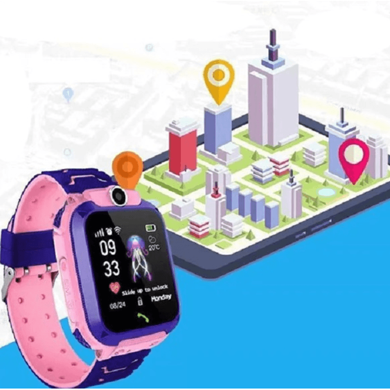 Fashion, accesorii si bijuterii - Copii - Accesorii copii - Bijuterii si ceasuri copii - Ceas inteligent smart watch pentru copii cu urmarire GPS si apeluri FETITA - Infinity.ro