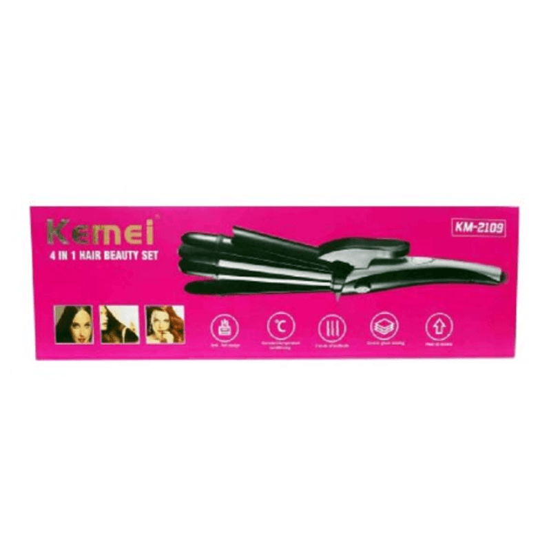 Ingrijire personala si Cosmetice - Aparate & accesorii ingrijire personala - Hair styling - Ondulatoare - Ondulator de par profesional putere 60W KM2109 - Infinity.ro