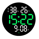 Casa si Gradina - Decoratiuni - Ceasuri - Ceas de perete electronic RD A329 afisaj VERDE temperatura umiditate data - Infinity.ro