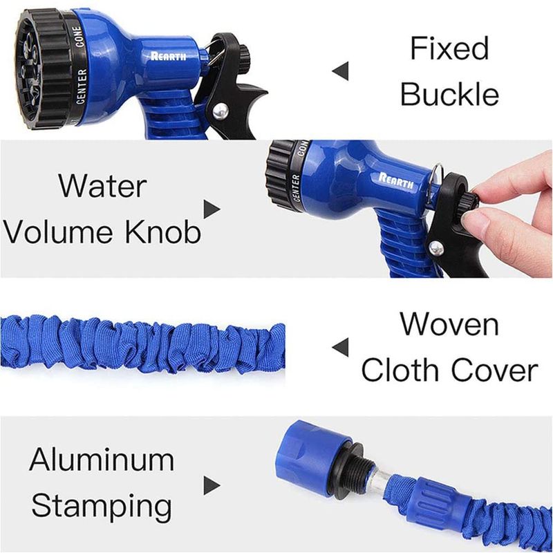 Casa si Gradina - Gradinarit si plante - Instalatii si accesorii pentru irigatii - Furtunuri de gradina si accesorii - Furtun Extensibil Creponat 60m MAGIC HOSE - Infinity.ro