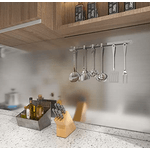 Casa si Gradina - Decoratiuni - Tapet - Set 2 Folii ARGINTII autocolante imitatie INOX 60 x 300 cm - Infinity.ro