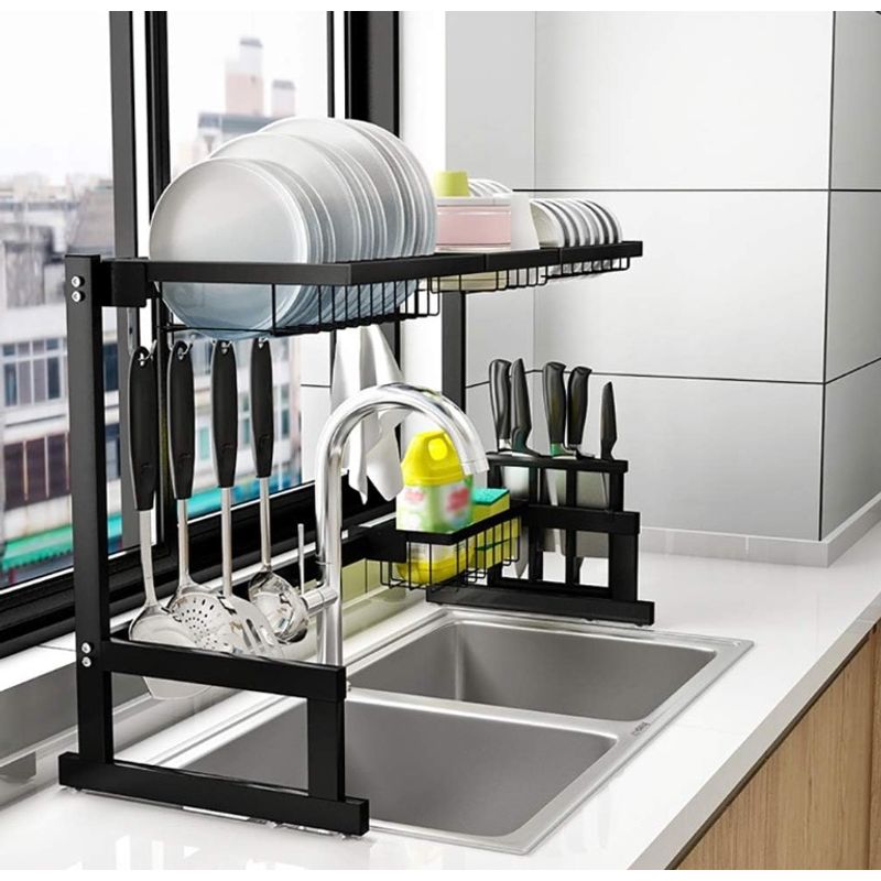 Casa si Gradina - Mobilier - Organizare si depozitare - Organizatoare pentru sertare si dulapuri - Organizator pentru uscat vasele reglabil 84 cm AM - Infinity.ro