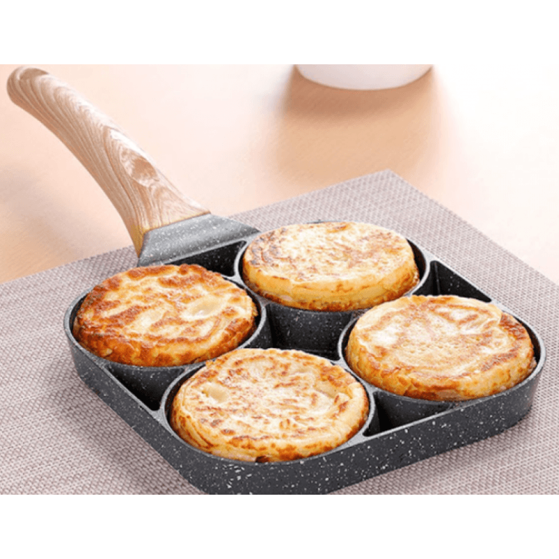 Casa si Gradina - Bucatarie si vesela - Vase pentru gatit - Tigai si seturi - Tigaie antiaderenta cu 4 compartimente in forma de cerc - Infinity.ro