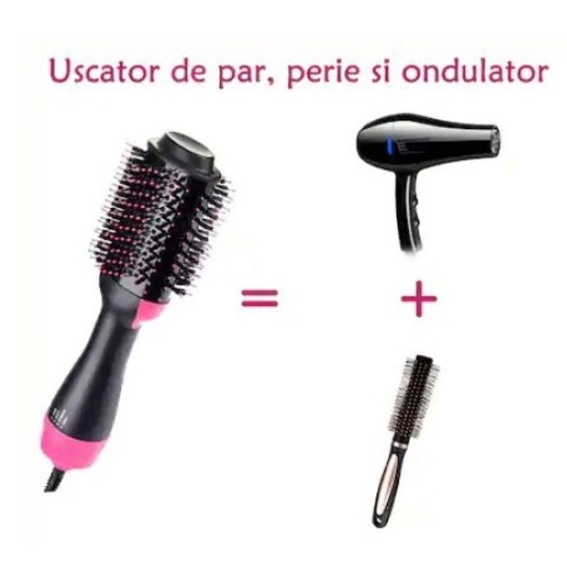 Ingrijire personala si Cosmetice - Aparate & accesorii ingrijire personala - Hair styling - Perii de par electrice - Perie de Par plus Uscator M336 cu Functie de Ondulare - Infinity.ro