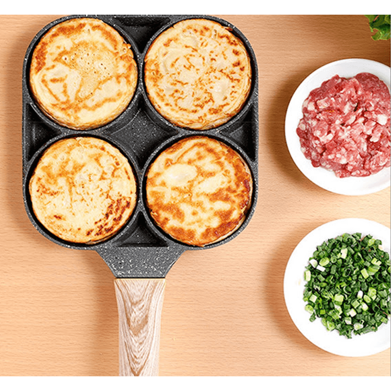 Casa si Gradina - Bucatarie si vesela - Vase pentru gatit - Tigai si seturi - Tigaie antiaderenta cu 4 compartimente in forma de cerc - Infinity.ro