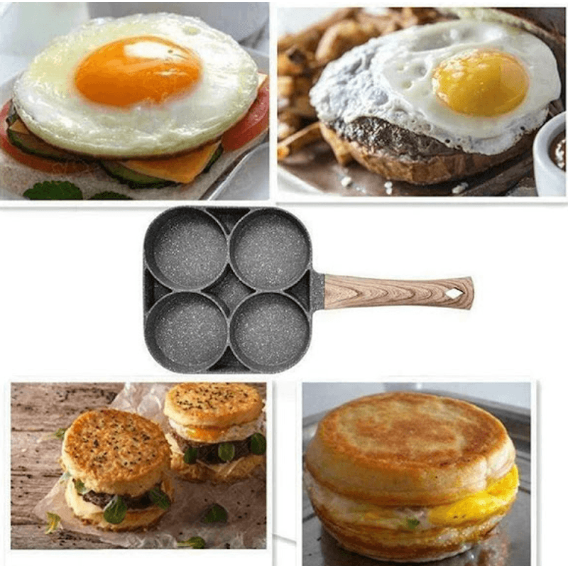 Casa si Gradina - Bucatarie si vesela - Vase pentru gatit - Tigai si seturi - Tigaie antiaderenta cu 4 compartimente in forma de cerc - Infinity.ro