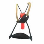 Sport si Outdoor - Camping - Cutite, bricege si accesorii - Cutite si bricege - Set prastie profesionala metalica cu suport antebrat si 300 bile metalice 6 mm, DEPOX®, 20 cm, portocaliu - Infinity.ro