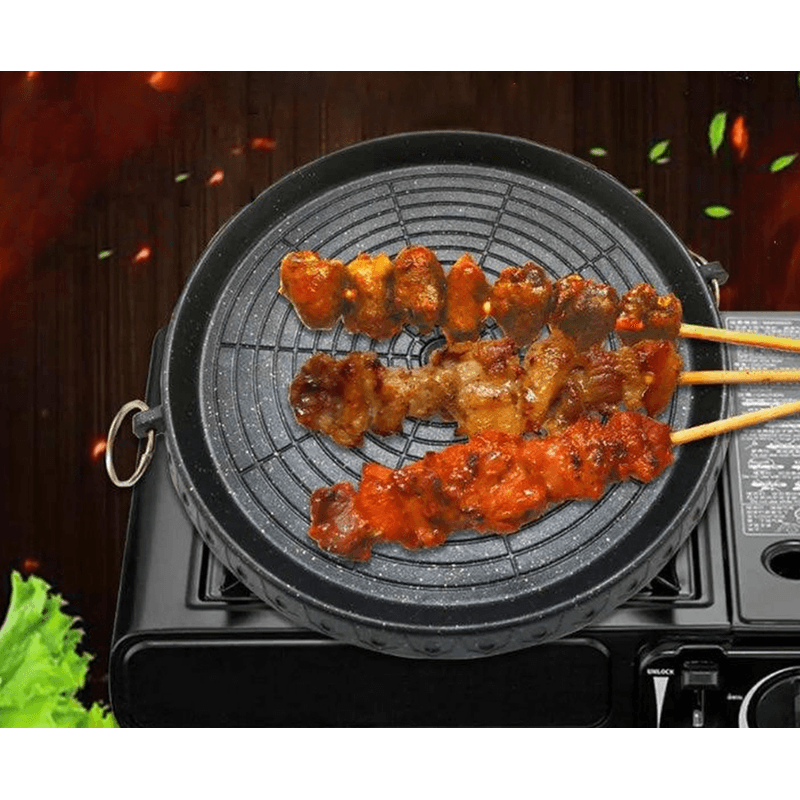 Casa si Gradina - Bucatarie si vesela - Vase pentru gatit - Tigai si seturi - Tigaie rotunda pentru gratar Aorlis AO-78288 de 32cm strat antiaderent - Infinity.ro