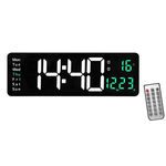 Casa si Gradina - Decoratiuni - Ceasuri - Ceas Digital de Perete RD AL6626 afisaj VERDE Functie de Termometru Calendar Temporizator Alarma Dubla - Infinity.ro